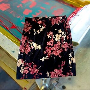 Vintage 90s floral mini skirt